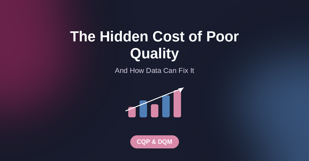 The hidden cost of poor quality and how data-driven quality management fixes it — Traction School of Governance and Business CQP and DQM courses